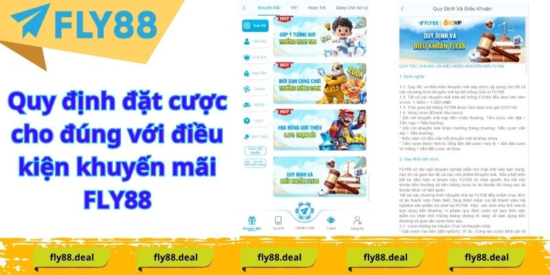 Quy định đặt cược cho đúng với điều kiện khuyến mãi FLY88